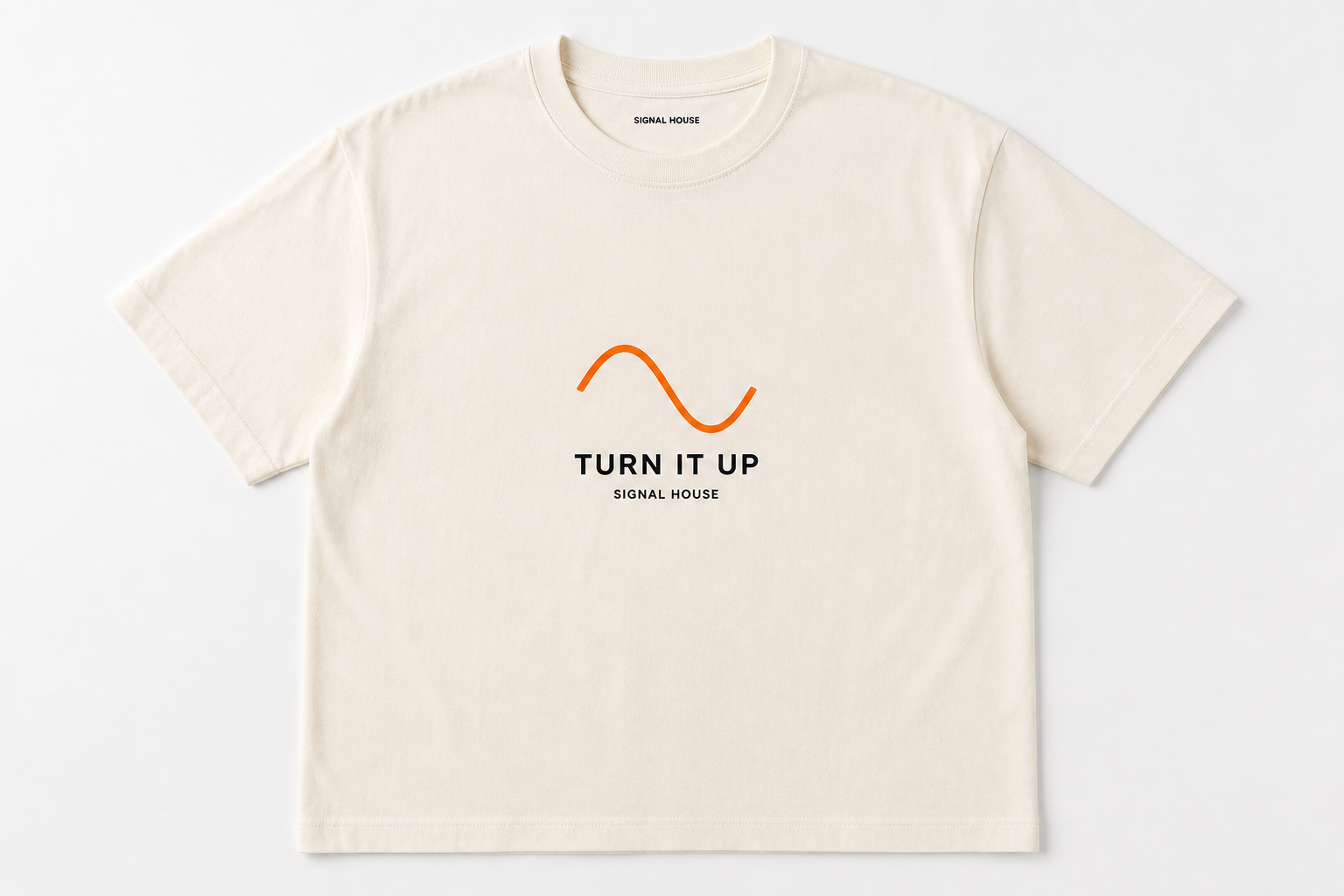 Turn It Up tee — front